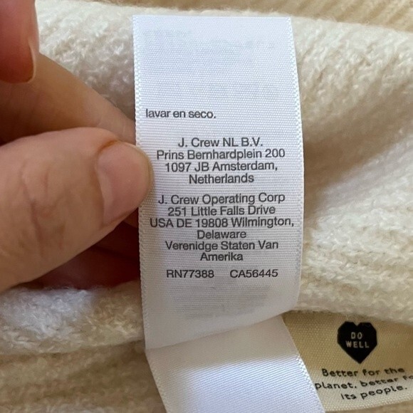 Madewell Melwood Square Neck Coziest Yarn Pullover Sweater Antique Cream XL - Picture 10 of 12